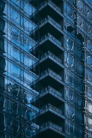 Modern architectural details in Rosslyn, Arlington, Virginiaの写真素材