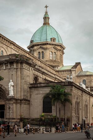 Manila Cathedral, in Intramuros, Metro Manila, The Philippinesの写真素材