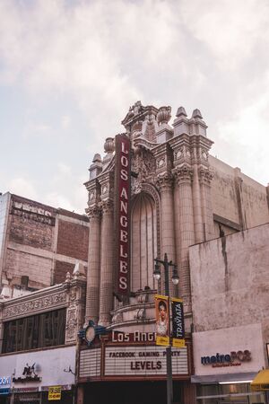 The Los Angeles Theater, in downtown Los Angeles, Californiaのeditorial素材