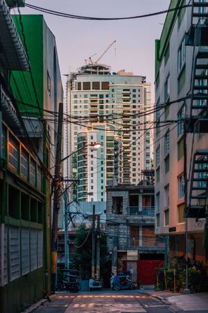 Street scene in Poblacion, Makati, in Manila, The Philippinesのeditorial素材