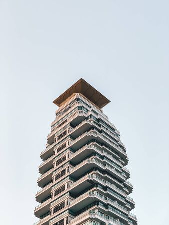 A modern residential building near Phrom Phong, Bangkok, Thailandのeditorial素材