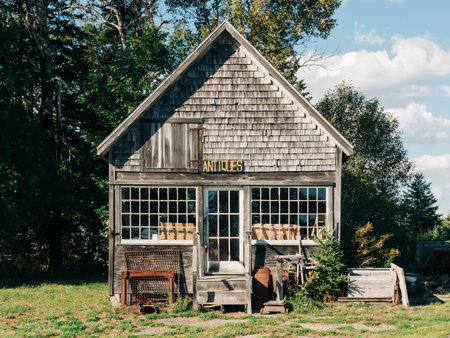 An old antiques shop, in Maineの写真素材