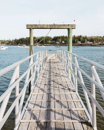 A dock in Port Clyde, Saint George, Maine