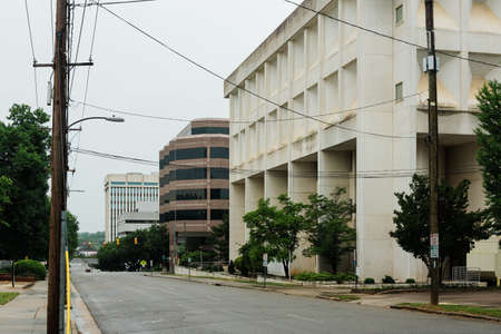 A street in downtown Raleigh, North Carolina