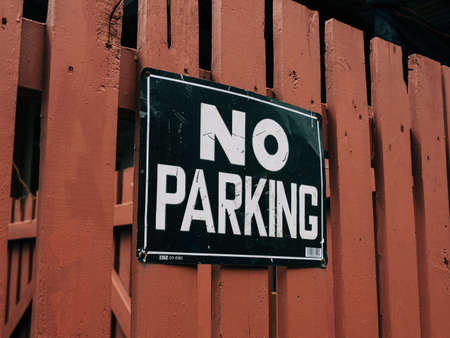 No Parking sign in Brooklyn Heights, Brooklyn, New York