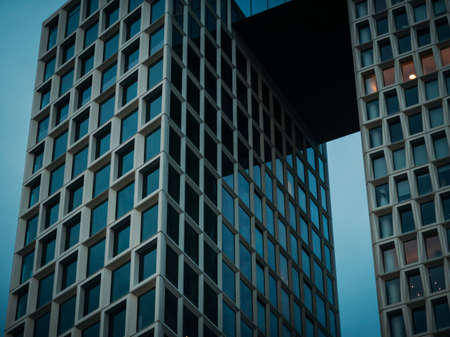 Modern architectural details in Williamsburg, Brooklyn, New York