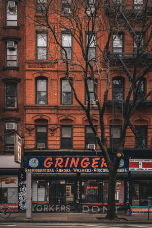 Gringers appliance store, East Village, New York, New Yorkのeditorial素材