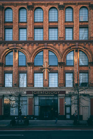 Scientology building, in Harlem, Manhattan, New York Cityのeditorial素材