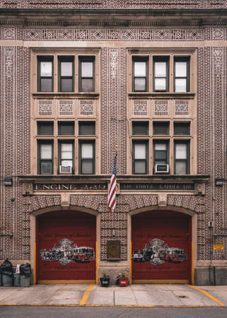 Fire station in Williamsburg, Brooklyn, New Yorkのeditorial素材