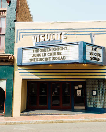 Visulite Theater, in downtown Staunton, in the Shenandoah Valley, Virginia