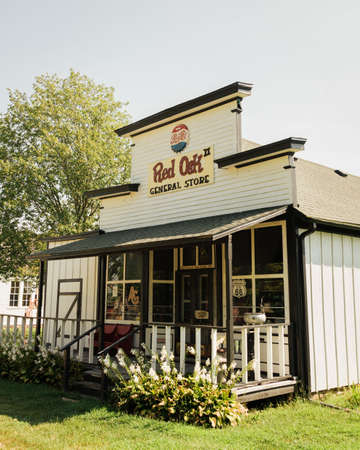 General Store, at Red Oak II on Route 66 in Missouriの写真素材
