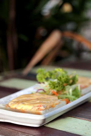 pork chop sandwich with Mayonnaiseの写真素材