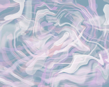 Abstract Liquid Grey purple pink and white clear color, curve lines marble pattern textures, watercolor decoration fluid flowing acrylic art modern cool background, creative paint brush colorの写真素材
