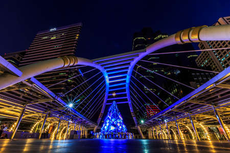 Night scene of modern cityのeditorial素材