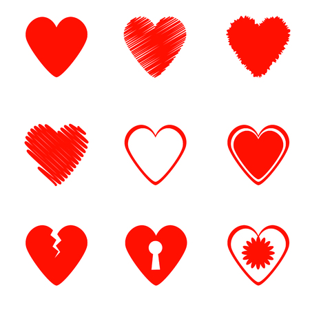 heart setのイラスト素材