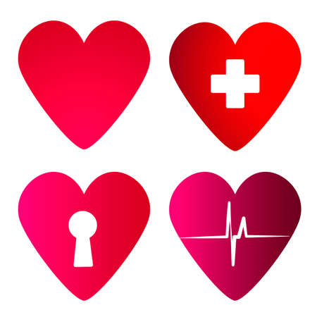 heart setのイラスト素材