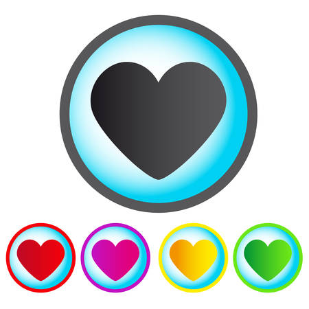 heart setのイラスト素材