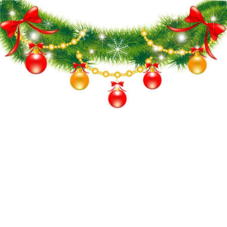 christmas branchのイラスト素材