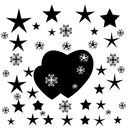 Christmas tree, holiday cardのイラスト素材