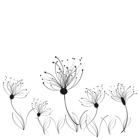 beautiful flowersのイラスト素材