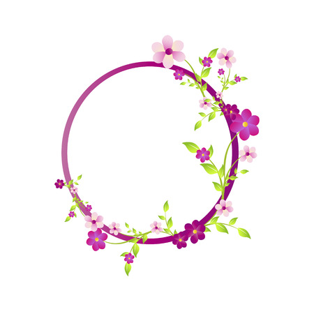 Beautiful color flowers, isolated on a whiteのイラスト素材