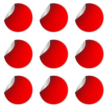 Paper sale stickers collection.のイラスト素材