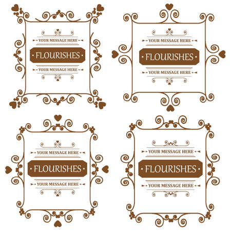 Vintage ornament greeting card.のイラスト素材