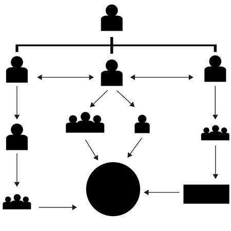 Collection of infographic people elements for businessのイラスト素材
