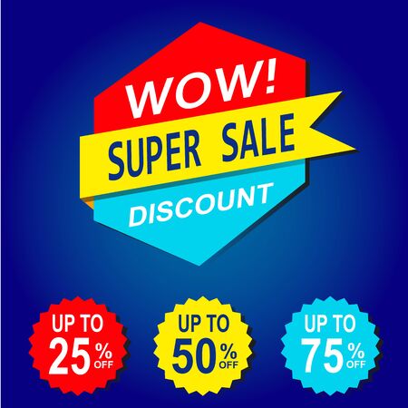 Sale banner on backgroundのイラスト素材