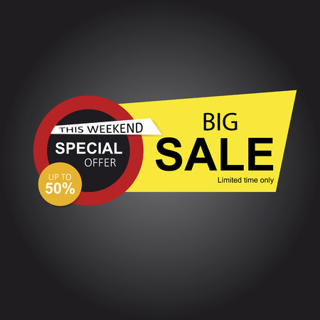 Wide sales banner for your promotion.のイラスト素材