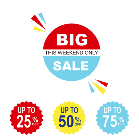 Sale banner template design. Big sale.のイラスト素材