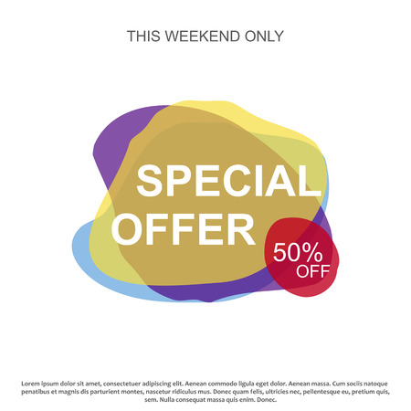 Sale banner template design. Special offer.のイラスト素材