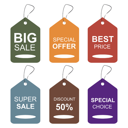 Price tag set. Template design.のイラスト素材
