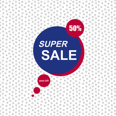 Super sale paper banner, sale background.のイラスト素材