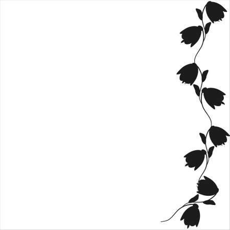 silhouette, beautiful butterflies, isolated on a whiteのイラスト素材