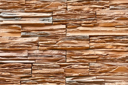Pattern of decorative slate stone wall surface