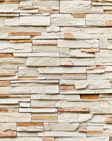 Pattern of decorative slate stone wall surfaceの写真素材