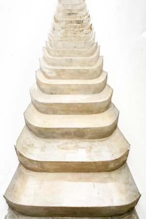 White and grey stairsの写真素材