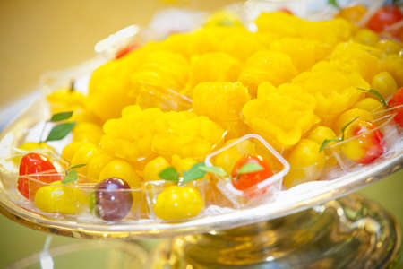Dessert served at wedding receptionの写真素材