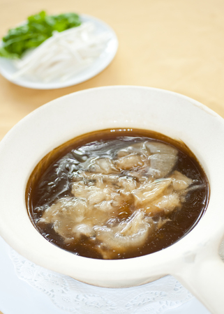 Dumplings in brothの写真素材