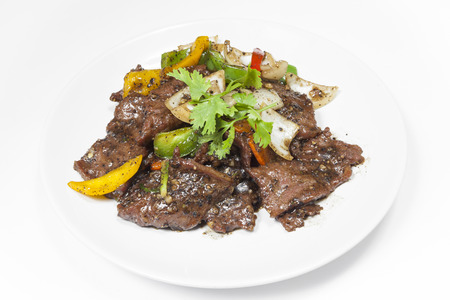Beef with black pepperの写真素材