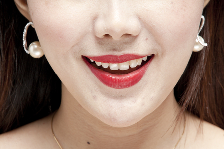 Portrait of an Asian womanの写真素材