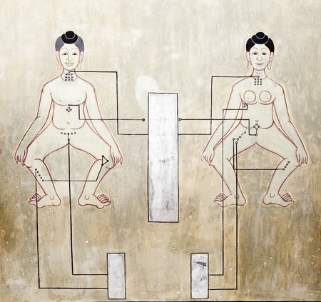 Art mural point massageの写真素材