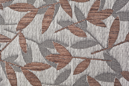 Leaf patterned fabricの写真素材