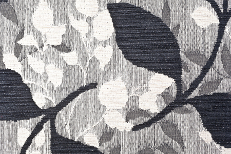 Leaf patterned fabricの写真素材