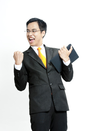 Businessman cheeringの写真素材