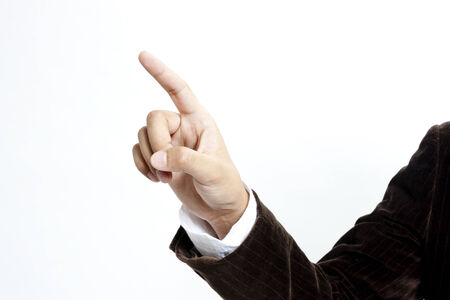Businessman pointingの写真素材
