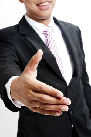 Businessman offering a handshakeの写真素材
