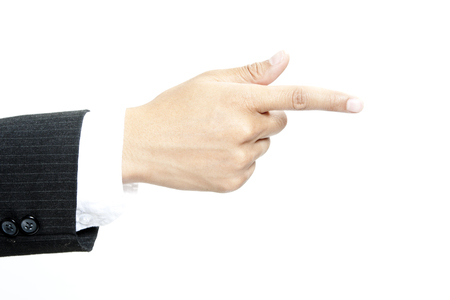 Businessman pointingの写真素材