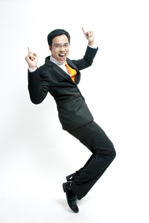 Businessman with happy expressionの写真素材